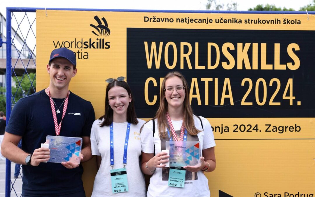 Naši učenici osvojili dva prva i peto mjesto na državnom Worldskills natjecanju