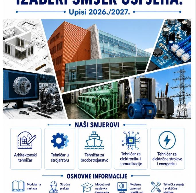 Upisi u školsku godinu 2026./2027.